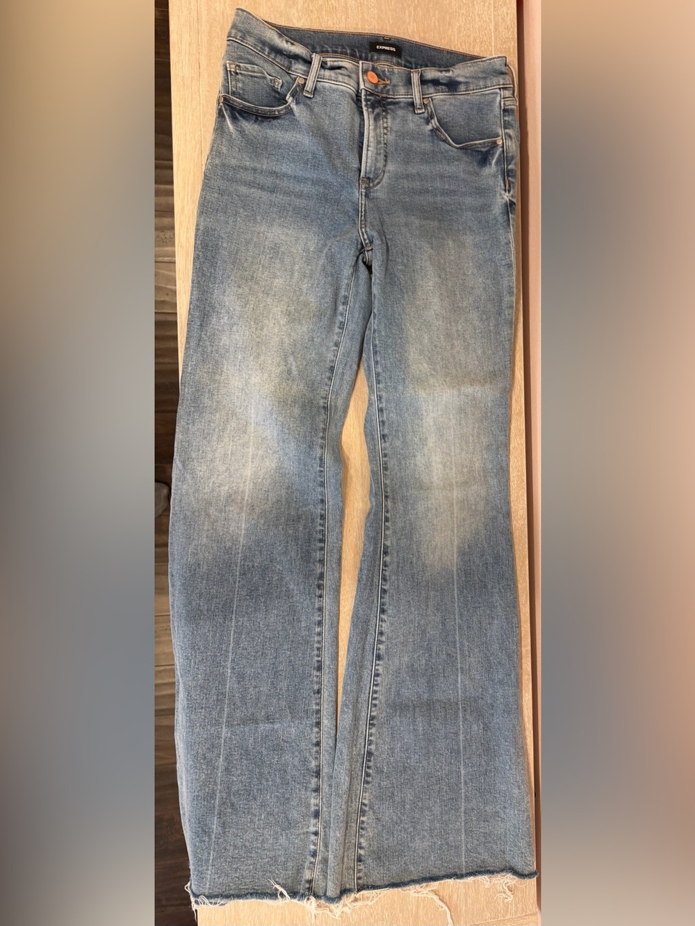 Express 70s Flare Mid Rise Jeans